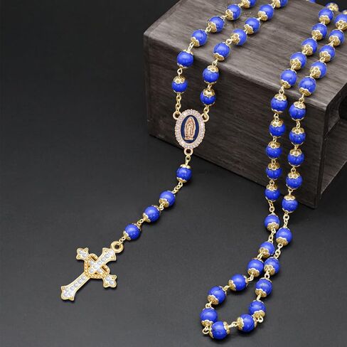 60 قطعة/30 مجموعة مستلزمات صناعة المسبحة طقم ميدالية صليب ومركز ميلاغروسا حلية معدنية صورة المينا فيرجن دي غوادالوبي سان بينيتو قلادة صليب in Kuwait