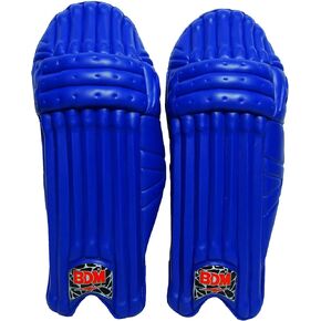 BDM Untamed Pro Mens Cricket Leg Guard اليد اليمنى وسادات الضرب الزرقاء من جلد البولي يوريثان in Kuwait