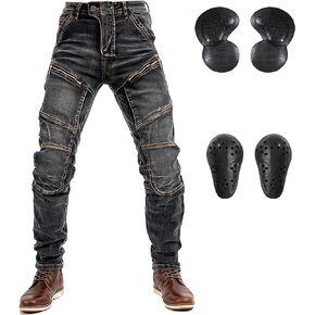 Motorcycle Riding Pants Motocross Ricing Jeans Motorbike Denim Jeans with CE Removable Armored for Men