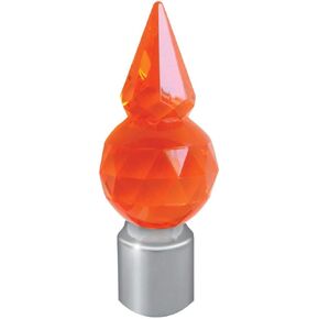 GG Grand General 94592 Stainless Steel Cap & Clear Plastic Crystal Pyramid for 1 Inch Bumper Guide