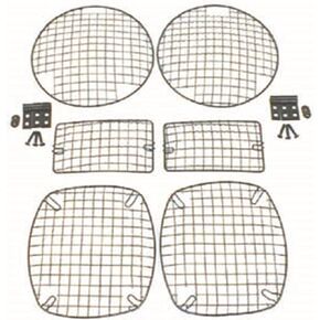 Rugged Ridge Black Stone Light Guard Kit | Black, Steel, 6 Piece Set | 11236.01 | Fits 1997-2006 Jeep Wrangler TJ; 2004-2006 Jeep Wrangler LJ