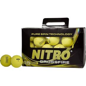 Nitro Crossfire 45 Golf Balls, 45- Pack - Yellow