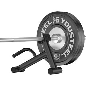 Deadlift Jack Barbell Stand Upload 600lbs Deadlift Barbell Jack Bar Non-Slip Rubber Handle Suitable for Loading Unloading Weight Plates for Deadlift Exercise Weight Training
