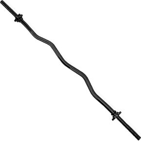 Cap Barbell 47-Inch Standard Threaded Solid Easy Curl Bar
