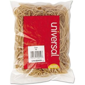Universal 00419 Rubber Bands, Size 19, 3-1/2 x 1/16, 310 Bands/1/4lb Pack