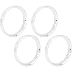 X AUTOHAUX 4pcs 72.6 to 57.1 mm Aluminium Alloy Car Hub Centric Rings Wheel Bore Spacer