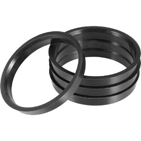 ACROPIX 72.6mm to 60.1mm Universal Car Hub Centric Rings Black - Pack of 4