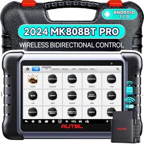 Autel MaxiCOM MK808BT PRO Scanner: 2024 Full Bidirectional Tool Level-up of MK808S MX808S MK808Z MK808, OS 11, 4G+64G 2.4G&5G WIFI, Active Test, 28+ Service, All Sys Diagnostics AutoAuth BT506 Support