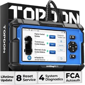 OBD2 Scanner TOPDON AD600S Scan Tool, Code Reader, Diagnostics Scanner for ABS/SRS/at/Engine, 8 Reset Services, Oil/Brake/BMS/SAS/DPF/TPMS Reset/ABS Bleeding/Throttle Adaptation, Free Lifetime Upgrade