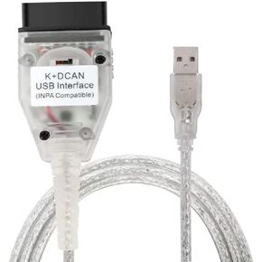 Taotao K+CAN Cable with Switch FT232RL K+D CAN USB Interface Cable Car Ediabas K+ Dcan USB OBD2 OBDii Diagnostic Scanner for BMW Work with NCS Expert Tool32