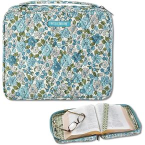 Bella Taylor Quilted Bible Cover for Women - Large Study Bible Case - Autumn Garden