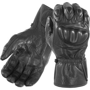 Damascus Gear: CRT100 Vector 1 Knuckle Protection Gloves - Carbon-Tek Fiber Knuckles, Leather with Foam Padding (Large)