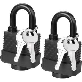 Heavy Duty Chain Lock,Security Chain Hardened 8mm Thick with Weather-Resistant Keyed Padlock, Perfect for Indoor Outdoor Motorcycles, Bikes,Generator, Gates,Fence,Furniture (32 inch Chain+Lock)