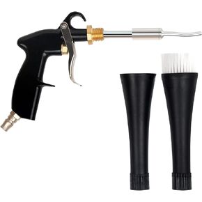 High Pressure Car Interior Spraying Washing Gun with 2 Set Nozzle Sprayer Connector Air Pulse Car Washing Equipment Tool (Dust blow gun-A)