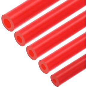 MECCANIXITY Vacuum Silicone Tubing Hose 3/16" 1/4" 5/16" 3/8" 1/2" ID 1/8" Wall Thick 6.6ft Red High Temperature for Engine