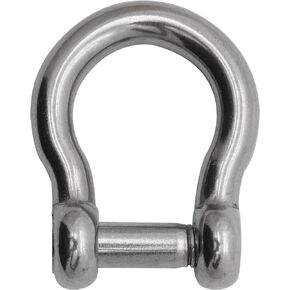 Extreme Max 3006.8408.4 BoatTector Stainless Steel Bow Shackle with No-Snag Pin - 5/16", 4-Pack
