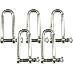 MarineNow 316 Stainless Steel Long D-Shackle Marine Grade Choose Size and Pack Quantity