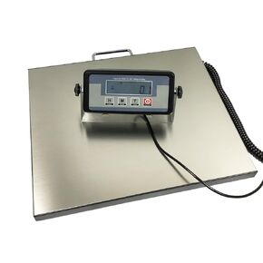 Angel USA 400 Pound Capacity Digital 16.75 X 13.75 Inches Stainless Steel Platform Postal Shipping Scale, for Busniess Office Home Warehouse Package Lugggage