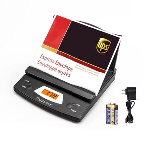 Fuzion Digital Shipping Postal Scale, 86 lb/0.1 oz Package Scale with Hold and Tare Function, Postage Scale for Packages Mailing Small Business, Post Office, AC Adapter Included