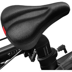 وسادة مقعد الدراجة متوافقة مع Peloton Bike & Bike Plus، غطاء مقعد الدراجة الجل لراحة النساء والرجال، ملحقات لمعظم مقاعد الدراجة الضيقة، مبطنة بإسفنج الذاكرة فائق النعومة، 11 بوصة × 7