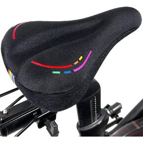 Bike Seat Cushion Compatible with Peloton Bike & Bike Plus, Gel Bike Seat Cover for Women & Men Comfort, Accessories for Most Narrow Bike Seat, Extra Soft Memory Foam Padded, 11"x7
