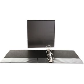 Universal Slant D-Ring View Binder, 3 Rings, 2" Capacity, 11 x 8.5, Black