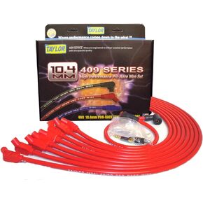 Taylor Cable 79232 Red 10.4mm Custom Race-Fit Spiro Pro Race Spark Plug Wire Set