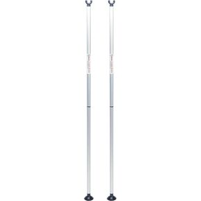 Tourna Single Sticks for Tennis, Portable Design, Chrome