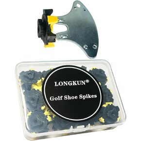 28 قطعة من مسامير أحذية الجولف البديلة ذات القفل السريع لأحذية الجولف (أسود/أصفر) in Kuwait