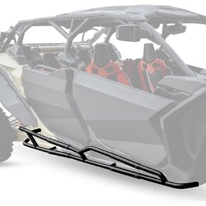 SAUTVS Nerf Bars Rock Sliders for Can-Am Maverick X3 MAX, Combined Side Bumper Protector Guard Side Steps Nerf Bars Tree Kickers for Can-Am Maverick X3 MAX 2017-2024 Accessories - 4 Seaters