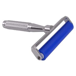 4-20 inch Glue Silicone Rubber Pasting tacky soft Roller record cleaner Squeegee Wheel Anti-static Sticky Dust Collection for Film Application Craft Project particle remove electronic industry (12")