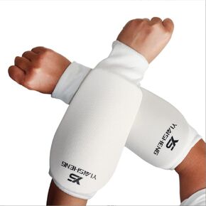 Jjoias Taekwondo Cloth Combination Hand Fist/Forearm Pads Arm Guards Protector, Martial Arts MMA Karate Sparring Training Elbow Protective Sleeve Gear for Adult Men Women Youth