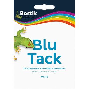 Bostik Blu Tack White Adhesive Mastic Putty