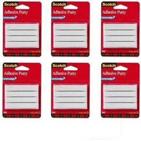 Scotch Adhesive Putty, Removable 2 oz, 6-PACK