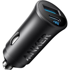 Anker USB-C Car Charger, 30W 2-Port Type-C Car Adapter, iPhone Car Charger with PowerIQ 3.0, for iPhone 15/14/13/12 Series, Samsung Galaxy S23/S22/S21 Series, iPad Pro, AirPods, and More
