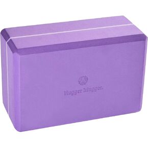 Hugger Mugger 4 in. Foam Yoga Block - Strong and Stable, Beveled Edges for Comfort, Most Favored Block Size, Helps with Alignment and Support in Many Poses