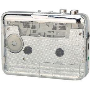 Zyyini Portable Cassette Player, Compact Personal Walkman Cassette Tape Player/Recorder,Auto Reverse Function,with 3.5mm Headphone Jack,Vintage Cassette Player for Elder Friends