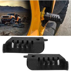 2pcs Foot Pegs Rest Pedal Compatible with Ford Bronco 2021 2022 Exterior Door Hinge Front Foot Pegs