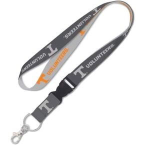 WinCraft Tennessee Volunteers Lanyard with Detachable Buckle, 1" - Orange and Grey