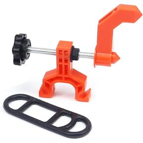 LIZHOUMIL Portable Bicycle Wheel Truing Stand, Bike Rims Adjustment Tools, Mini Simple Compact Lightweight Bike Wheel Repair Tools Tuning Tool Orange