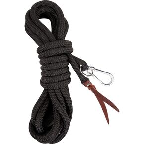 Classic Equine Premium 23-Foot Long Lunge Line, Black
