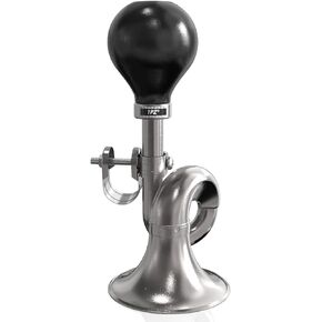 1PZ CHR-001 Old Fashion Classic Vintage Chrome Bugle Retro Clown Horn for Club Golf Cart Kids Bike Bicycle Boat RV Motorcycle