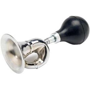 G Ganen Bugle Horn, Chrome Plated w/ Black Bulb