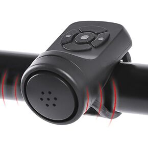 Electric Bike Horn Bicycle Bell 140DB Loud Cycling Horn for Adults and Child 4 Sound Modes +Vibration Alarm Rechargeable Waterproof Smart Bike Horn for Mountain Bike, Road Bike, Scooters