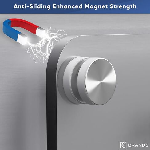 2 حزمة تقويم أكريليك للثلاجة - تقويم مغناطيسي شفاف للثلاجة - لوح مسح جاف - تقويم الثلاجة المغناطيسي الجاف مجموعة شهرية وأسبوعية - 8 علامات، حامل علامة وممحاة، مقاطع ورق in Kuwait