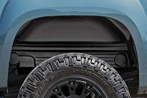 بطانات العجلات الخلفية لـ Rough Country لـ 07-13 GMC 1500/2500HD/3500HD - 4208 أسود in Saudi Arabia
