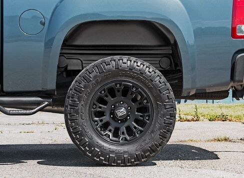 بطانات العجلات الخلفية لـ Rough Country لـ 07-13 GMC 1500/2500HD/3500HD - 4208 أسود in Saudi Arabia