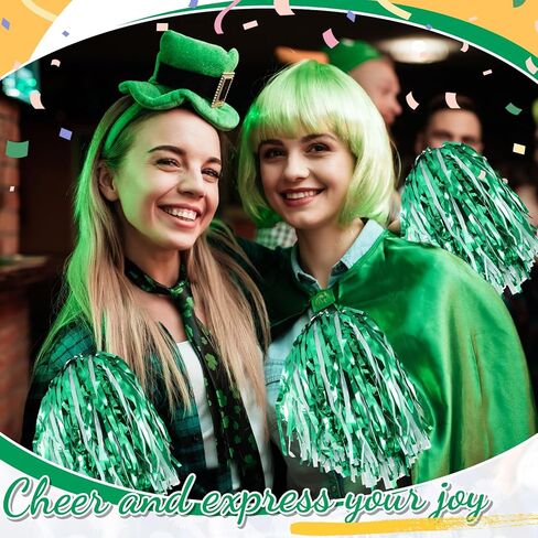 60 Pcs Cheerleading Pom Poms Cheering Pompoms Bulk Cheer Metallic Foil Pom Poms with Baton Handle Plastic Poms Squad for Game Team Spirit Sports Dancing Basketball Club(Blue, Gold) in Kuwait