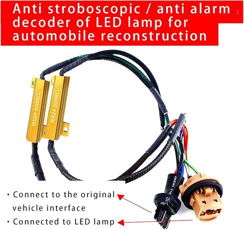 2 قطعة 50 واط 6 أوم LED مقاومات الحمل + 4 قطعة T-clamp مشبك سلك سريع لإصلاح لمبة فرط فلاش بدوره إشارة ضوء لمبة وميض سريع رمز الخطأ تحذير إلغاء التتابع تسخير محول in Saudi Arabia