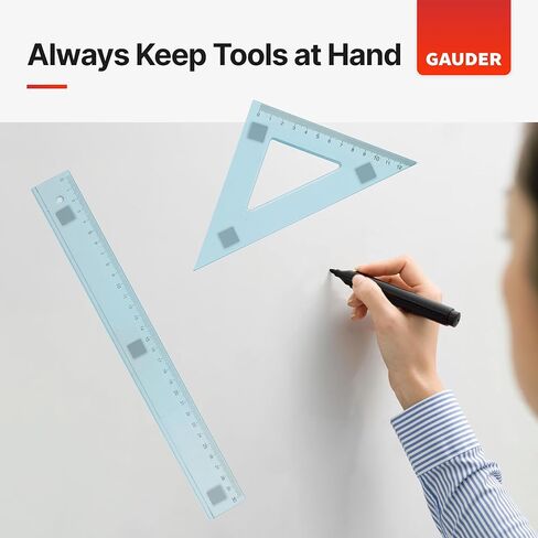 GAUDER Magnetic Dots and Squares | Small Sticky Magnets with Adhesive Backing | Self-Adhesive Flexible Magnets for Crafts, Whiteboards, Refrigerator in Kuwait